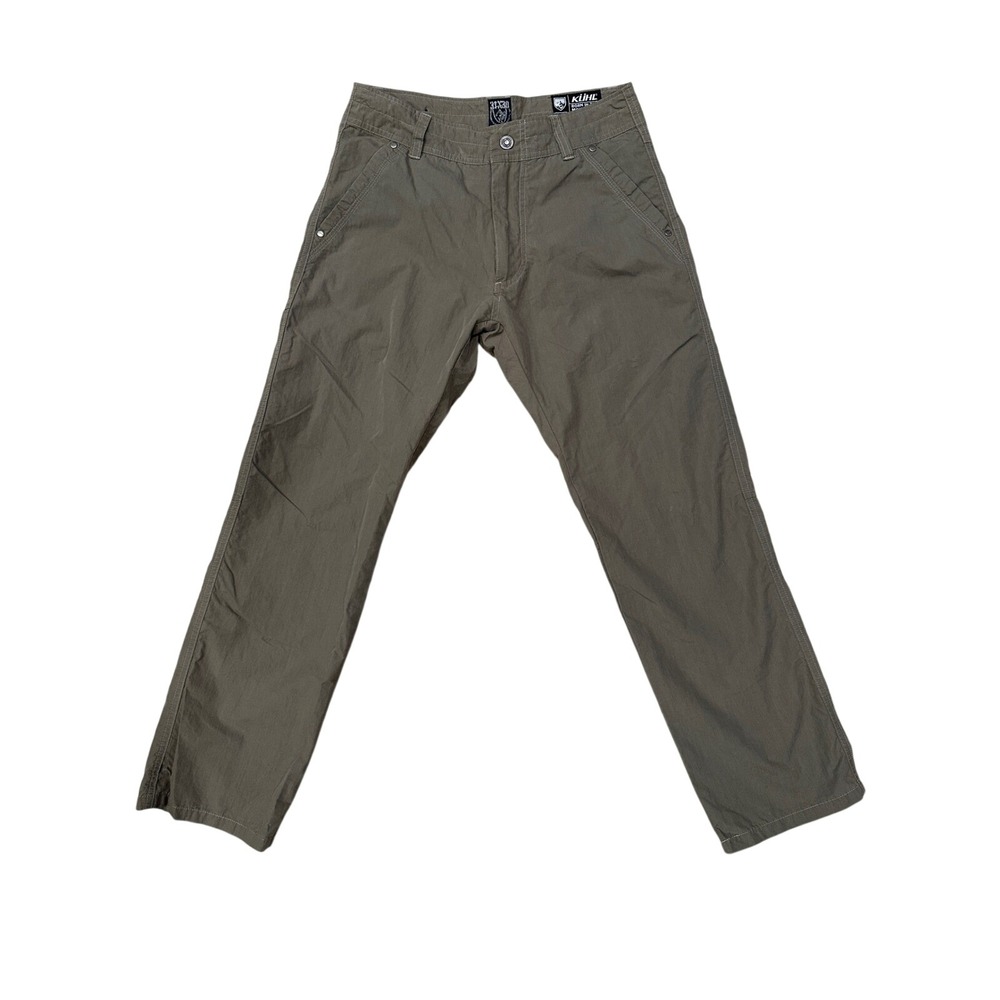 KUHL Kontra Pants Men Medium Olive Green Outdoor‎ Casual Straight size 30 x 31